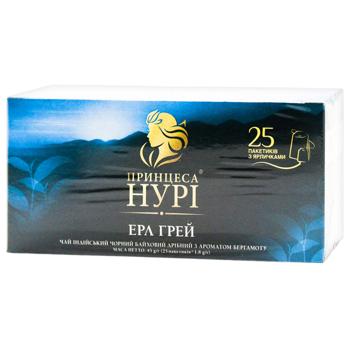 Чай чорний Принцеса Нурі Ерл Грей 1,8г*25шт - купити, ціни на КОСМОС - фото 1
