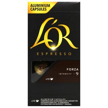 L'OR Espresso Forza Coffee Capsules 5.2g*10pcs - buy, prices for Chudo Market - photo 2