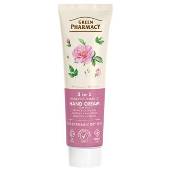 Green Pharmacy 3in1 High-performance Hand Cream 100ml - buy, prices for ULTRAMARKET - photo 1