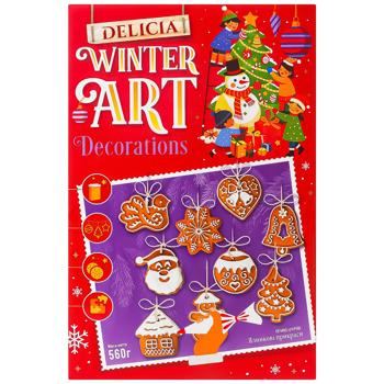 Печенье Delicia Елочные украшения 560г - купить, цены на КОСМОС - фото 2