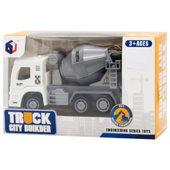 DIY Toys Pull-Back Concrete Mixer Toy with Sound and Light Effects - buy, prices for MegaMarket - photo 1