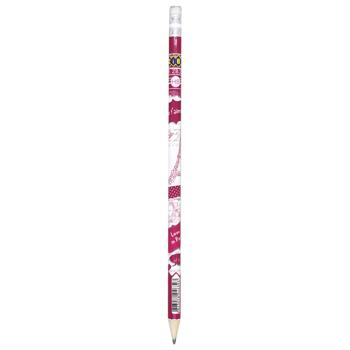 Zibi Flowers Graphite Pencil HB with Eraser assortment - buy, prices for NOVUS - photo 3