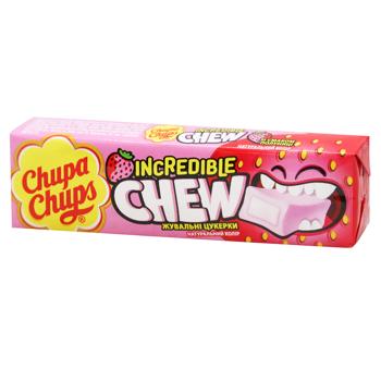 Chupa Chups Incredible Strawberry Chewable Candies 45g - buy, prices for COSMOS - photo 1