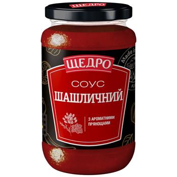 Shchedro Barbecue Sauce with Aromatic Spices 370g - buy, prices for COSMOS - photo 1