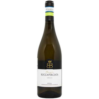 Вино Roccaperciata Grillo белое сухое 12,5% 0,75л - купить, цены на МегаМаркет - фото 1