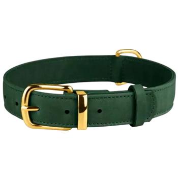 Barksi BronzeDog Crazy шкіряний нашийник для собак XXS - зелений - купити, ціни на MasterZoo - фото 1