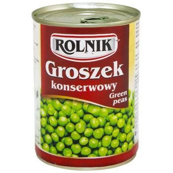 Rolnik Canned Green Peas 400ml - buy, prices for - photo 1