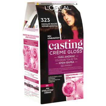 L'oreal Paris Casting Creme Gloss 323 Dark Chocolate Ammonia Free Hair Dye - buy, prices for - photo 2
