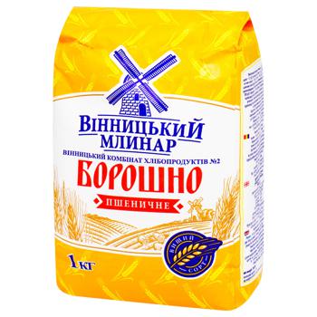 Vinnytskyi Mlynar Wheat Flour high grade 1kg - buy, prices for NOVUS - photo 1