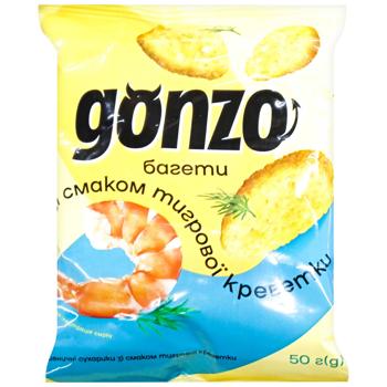 Багети Gonzo зі смаком тигрової креветки 50г