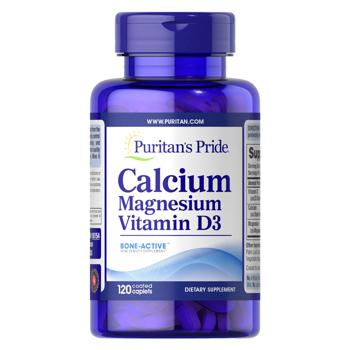 Puritan's Pride Calcium, Magnesium with Vitamin D3 120 caplets