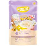 Корм вологий Moochie Сreamy Broths з куркою та кальмарами для котів 40г