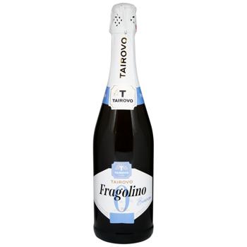 Напиток игристый Tairovo Fragolino Bianco безалкогольный 0,75л