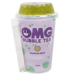 Чай холодний зелений OMG Bubble Tea маракуйя з кульками яблука 270мл