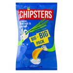 Чипсы картофельные Chipsters со вкусом сметаны с луком 160г