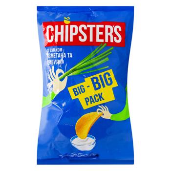 Чипсы картофельные Chipsters со вкусом сметаны с луком 150г - купить, цены на За Раз - фото 1