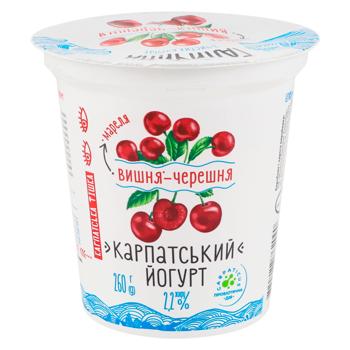 Galychyna Yoghurt Cherry-Sweet Cherry 2.2% 260g - buy, prices for Auchan - photo 1