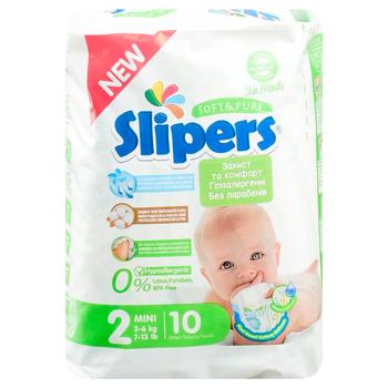 Slipers S-202 Mini 2 Diapers 3-6kg 10pcs - buy, prices for - photo 6