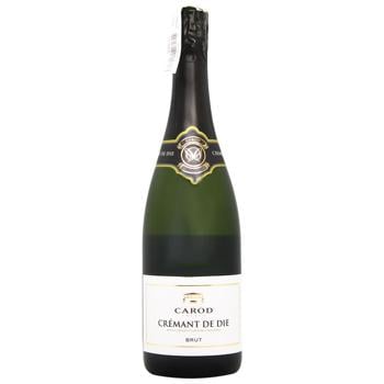 Вино ігристе Carod Cremant De Die Blanc Brut брют біле 12% 0,75л - купити, ціни на МегаМаркет - фото 1