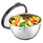 Gefu Muovo Stainless Steel Bowl with Lid 20cm 2.5l