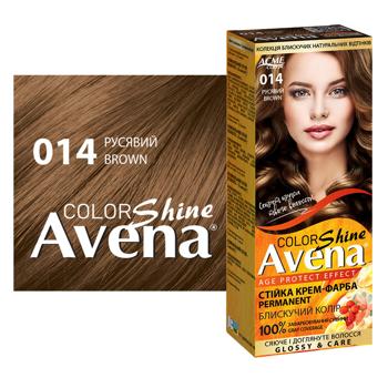 Крем-краска для волос устойчивая AVENA Shine Color 014 Русый - купить, цены на Идеал - фото 2