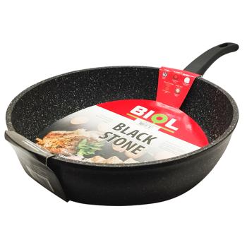 Biol Granite Gray Frying Pan with Non-stick Coating 28cm - buy, prices for Supermarket "Kharkiv" - photo 1