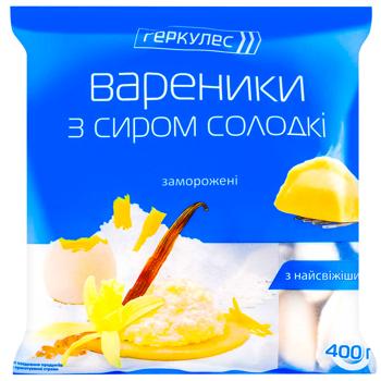 Hercules frozen with cottage cheese sweet vareniki 400g