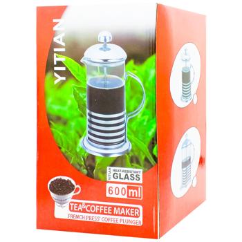 Френч-прес 600мл - купити, ціни на Чудо Маркет - фото 1