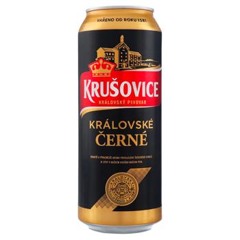 Пиво Krusovice Cerne темне 3,8% 0,5л - купити, ціни на AlcoHub - фото 1