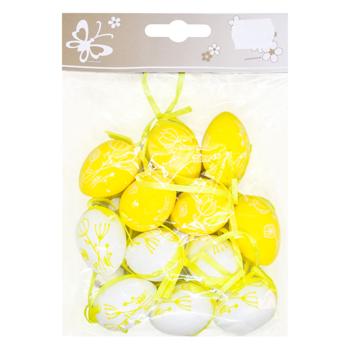 Набір великодніх підвісок Яйце 3*4см 12шт в асортименті - купити, ціни на ULTRAMARKET - фото 2