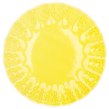 Bona Di Wave Yellow Porcelain Plate 20cm - buy, prices for WINETIME - photo 2