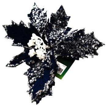 Decoration Poinsettia Flower on Clip 24cm in assortment - buy, prices for METRO - photo 3