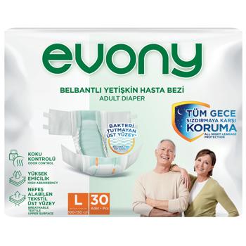 Подгузники Evony 3 Large для взрослых 30шт
