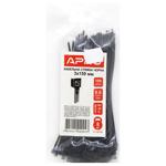 Стяжка кабельная Apro черная 3*150мм 100шт