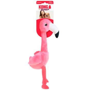 Іграшка для собак Kong Shakers Honkers Flamingo з пищалкою S 32см