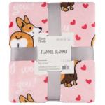 Ardesto Flannel Dogs with Hearts Plaid 160*200cm