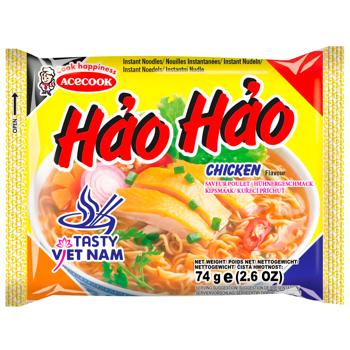 Макаронные изделия Hao Hao лапша со вкусом курицы 74г - купить, цены на Cупермаркет "Харьков" - фото 1