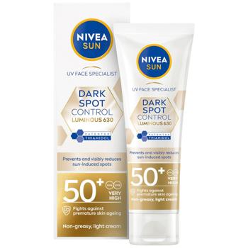 Флюїд для обличчя Nivea Sun Dark Spot Control сонцезахисний SPF 50+ 40мл