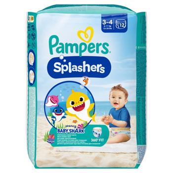 Pampers Splashers Midi Diapers-Panties for Swimming 3-4 6-11kg 12pcs - buy, prices for NOVUS - photo 3