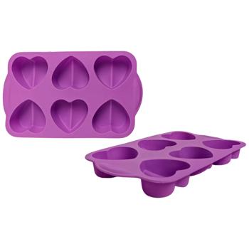 Форма для выпечки Gusto Сердца 6шт 26х16х3см