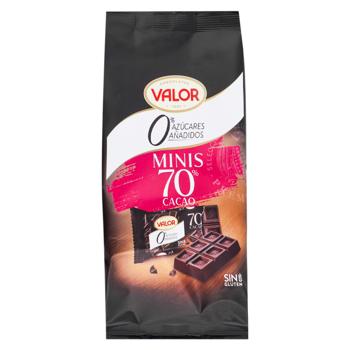 Valor Dark Chocolate Sugar-free 70% 144g - buy, prices for WINETIME - photo 1