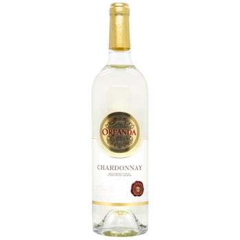 Oreanda Chardonnay Dry White Wine 9.5-14% 0.75l - buy, prices for - photo 1