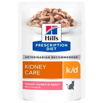 Корм влажный Hill’s Prescription Diet Kidney Care k/d с лососем для кошек с заболеваниями почек 85г - купить, цены на MasterZoo - фото 1
