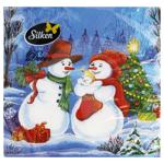 Silken Two Snowmen 2-Ply Table Napkins 33*33cm 12pcs