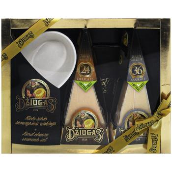 Dziugas Parmesan 24 And 36 Months Age Cheese 2 pcs 180g + Vinegar + Ceramic Set - buy, prices for Auchan - photo 2