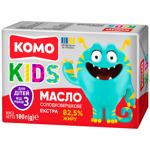 Масло Комо Екстра Kids солодковершкове для дітей від 3-років 82,5% 180г