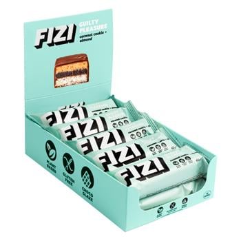 Fizi Coconut Cookie + Almond in Chocolate Glaze Bar 45g - buy, prices for - photo 3