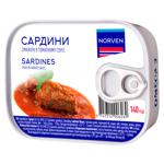 Сардини Norven в томатному соусі 140г