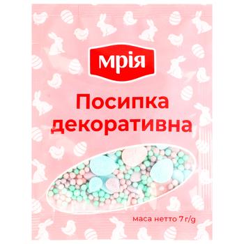 Посипка декоративна Мрія цукрова 7г в асортименті - купити, ціни на Grono - фото 1