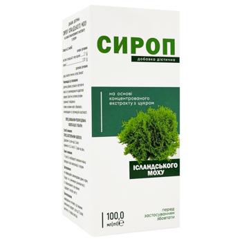 Krasota ta Zdorovya Icelandic Moss Syrup with Sugar 100ml